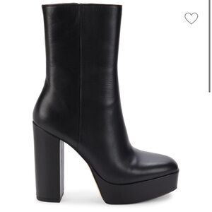 New Stuart Weitzman Party Block Heel Platform Ankle Boots